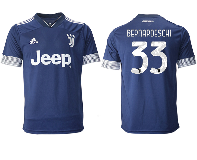 Men 2020-2021 club Juventus away aaa version #33 blue Soccer Jerseys->juventus jersey->Soccer Club Jersey